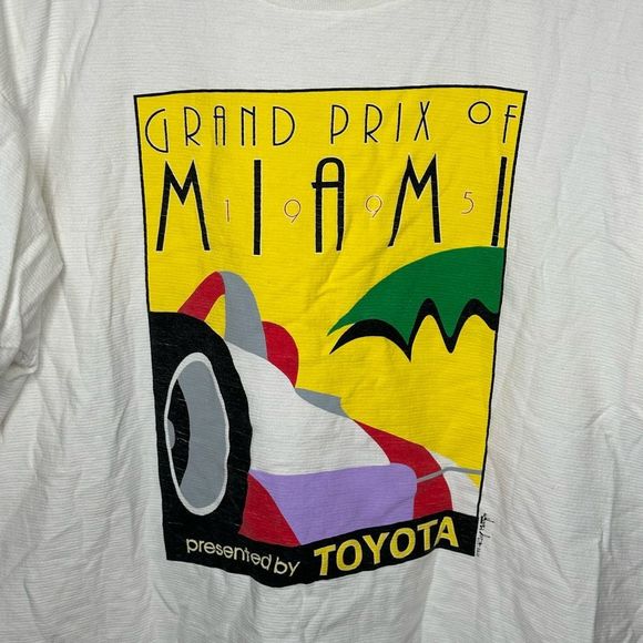 VTG 1995 Grand Prix Of Miami Toyota Size XL - Picture 3 of 6